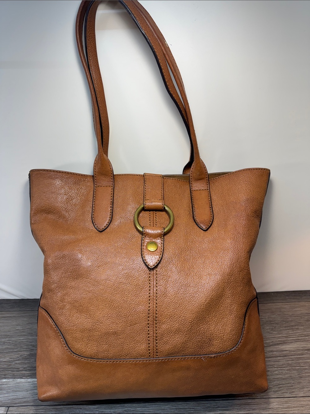 Frye Cognac Brown Leather Tote